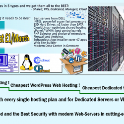 All types of Web Hosting from SpeedoServers.com of WebHost Systems Ltd